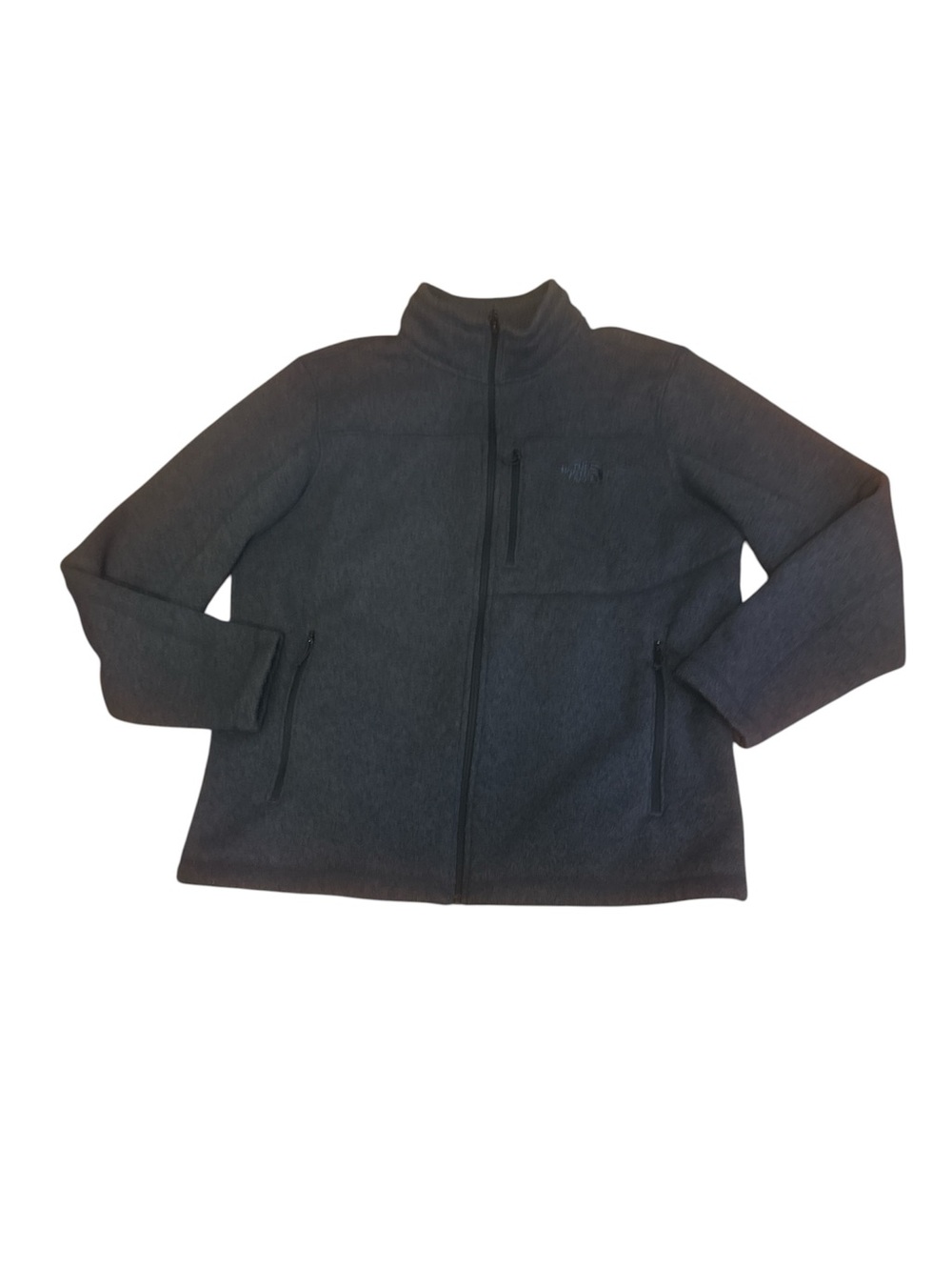 The North Face Men's Heathered Blue Full-Zip Performance Jacket